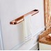 Aothpher 24 inch/60cm Wall Mounted Copper Bathroom Towel Bar Single Towel Rack  Rose Gold Polished - B06XWL3PWV
